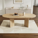 Soweiz pikendatav s&ouml;&ouml;gilaud 120/160 x 80 cm, puidust laud, mis sobib 4-6 inimesele, &uuml;mardatud nurkadega s&ouml;&ouml;gilaud, paksendatud lauaplaat, elutoa laud, tamme v&auml;rvi