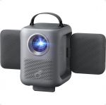 soundcore Nebula P1i nutiprojektor WiFi ja Bluetoothiga, p&ouml;&ouml;rlev k&otilde;lar, 2.0 Dolby Audio, 380 ANSI luumenit, Full HD 1080p, t&auml;is klaasist objektiiv, kaks 10W stereok&otilde;larit, Google TV
