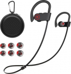 Bluetooth k&otilde;rvaklapid, juhtmevabad k&otilde;rvaklapid Bluetooth 5.3, k&otilde;rvaklapid Sport Deep Bass Stereo, IPX7 veekindel, k&otilde;rvaklapid k&otilde;rvaklappide jaoks Jogging Training, mustad
