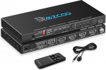 4K 120Hz HDMI 2.1 Switch Switch 4x1 eARC Audio Extractor VRR ALLM HDCP2.3 ARC HDR10 CEC SPDIF optiline ja 3,5 mm audio v&auml;ljund, HDMI Switcher 4 IN 1OUT IR Remote Dolby Digital EDID PS5 Xbox AMD jaoks Xbox AMD