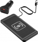15 W juhtmevaba autolaadija auto libisemisvastane juhtmevaba laadimisalus koos PD40w QC3.0 juhtmevaba Carr laadijaga, mis &uuml;hildub iPhone 15 14 13 12 11Pro Samsung S24 S23 S22 AirPods (1 m kaabel)