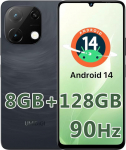 UMIDIGI G9T mobiiltelefon, Android 14 nutitelefon ilma lepinguta, 6.75 tolli 90Hz, 8GB Ram 128GB Rom1TB, 5000mAh, 13MP 8MP, Dual SIM 4G Simlock-Free mobiiltelefonid, s&otilde;rmej&auml;lg Face ID, GPS, 2.4G 5G