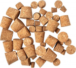 COLLBATH Pack of 150 Wooden Cork Stoppers, Conical Corks for Wine and Beer Bottles, Durable Replacement Plugs for DIY Projects, Suitable for Various Bottle Sizes
