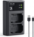K&F CONCEPT NP-FZ100 Kaamera akulaadija, kiirlaadija Micro USB ja Type-C pordiga Sony Alpha A7 III, A7R III (A7R3), A9, a6600, a7R IV, Alpha a9 II, USB kaabliga akulaadija Sony Alpha A7 III, A7R III (A7R3), A9, a6600, a7R IV, Alpha a9 II, USB kaablig ...