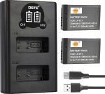 DSTE LP-E17 asendusaku (2 pakki) ja Smart LED Dual USB laadija &uuml;hildub Canon EOS 750D, EOS 760D, EOS 8000D, EOS M3, EOS M5, EOS M6, EOS Rebel T6i, EOS Rebel T6s, Kiss X8i mudelitega