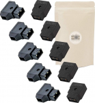 5 x DTap Male D-Tap Solder Socket D Tap + 5 x DTap Female Connector D-Tap Solder Socket D-Tap - Adaptout French Brand
