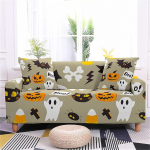 Surwin Diivanikate Diivanikatted 1 2 3 4 istekohaga 3D muster Elastne Stretch Universal Diivanikate Kaitsekate Diivanikate k&auml;etoed diivanile (Halloween 3.4 istekohaga)
