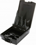 Proteco-Werkzeug&reg; HSS Titanium TIN TiALN Professional Step Drill Set Roostevabast terasest koonuspuurid Peeling Drill Metal Drill Set 3 tk.