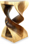 livasia Massiivpuust sammas Double Turned Pedestal, k&uuml;ljelaud, lilleh&auml;rra (naturaalne)