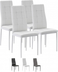 VS Venta-stock Chelsea 4a valge s&ouml;&ouml;gitooli komplekt SGS sertifitseeritud, 42cm (laius) x 51cm (s&uuml;gavus) x 97cm (k&otilde;rgus)