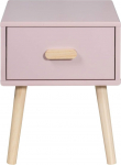 Rebecca Mobili RE6977 Laste &ouml;&ouml;kapp 1 sahtliga, juhtsiinidega, ruumi s&auml;&auml;stev - m&otilde;&otilde;dud K x S x S: 44 x 35 x 35 cm Roosa pruun m&auml;nd MDF
