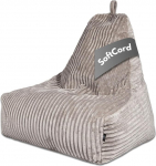 PatchHome Deluxe Cord Bean Bag Lounge Chair - m&auml;ngukott t&auml;iskasvanutele ja lastele - mugav n&ouml;&ouml;rist tugitool koos t&auml;idisega - elutoa ja magamistoa m&ouml;&ouml;bel (Hall, XL)