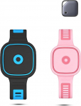 f&uuml;r UGREEN FineTrack 2er-Pack Silikon Armband - wasserdichte Schutzh&uuml;lle & Komfortables Handgelenkband, Kratzfestes Staubdichtes Cover, Blau-Rosa