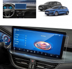 &Uuml;hildub Ford Kuga MK3 2024-2025 & Ford Focus MK4.5 2022-2025 Navigatsiooniekraani kaitsekile 13,2-tollise Ford SYNC 4 puuteekraani karastatud klaasist kaitsekile 9H kriimustuskindel (13,2 tolli)