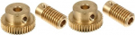 Pack of 40 Turbine Shaft Religious Teeth Brass Gear Golden Tooth Tooth Reliable Gold Colour Mechanical Worm Gear Small Module Copper