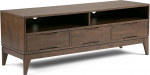 Simpli Home Harper Solid Hardwood TV Media Stand, Walnut Brown