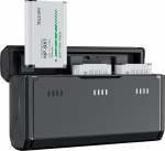 TELESIN 2-pack NP-BX1 aku ja 3-kanaliline akulaadija Sony NP-BX1/M8, ZV-1, ZV-1 II, Cyber-Shot DSC-HX80, HX90V, HX95, HX99, RX1, RX1R II, RX100 (II/III/IV/V/VA/VI/VII), FDR-X3000, HD R-AS50 jaoks.