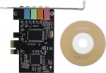 500154344 Sisemine helikaart 5.1 Sobib madala profiiliga klambriga helikaardile PCI-E Stereo 3D kiip CMI8738 32/64 Bit PCI