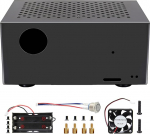 Geekworm X728-C1 metallist korpus koos jahutusventilaatori ja toitenupuga Raspberry Pi 4 ja X728 UPS V2.5/V2.3/V2.2/V2.1/V2.0 jaoks