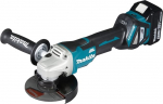 Makita DGA515RTJ akutoitega nurklihvmasin 18 V, labidal&uuml;litiga / 5,0 Ah, 2 akut + laadija Makpacis