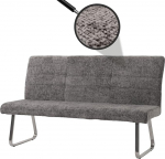 HWC-G55 S&ouml;&ouml;gitoa pink harjatud roostevabast terasest Kangas / tekstiil Chenille &Ouml;ko-Tex 180 cm tumehall