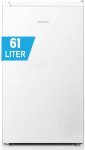 Heinrich&acute;s Freezer 61 Litres, Mini, -18&deg;C Freezer, 3x Freezer Drawer, 7 Levels Temperature Control, Airflow, Interchangeable Door Hinge White