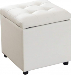 XU FENG Storage Stool puidust Ottoman elutuba ukse muutus kinga Pink 15x15x15in (V&auml;rv: valge)