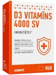 ICONFIT D3 4000 IU vitamiinikapslid immuunsuse toetamiseks, 60 tk.
