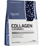 OSTROVIT Collagen+VitaminC Melnas ābeles smaķis, pulveris 400 g