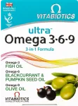 VITABIOTICS Ultra Omega 3-6-9 &ndash; 60 kapsli pakend