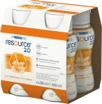 NESTLE Resource 2.0 aprikoosimaitseline &ndash; 200 ml, 4 pudelit