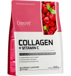 OstroVit Kollageen + C-vitamiin pulber vaarika-sidrunimaitseline ja piparm&uuml;ndiga 400g