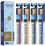 ROYAL DENTA Gold hambahari keskmise k&otilde;vadusega, 4 tk.