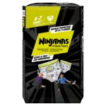 PAMPERS Ninjamas 4&ndash;7-aastastele lastele, 17&ndash;30 kg, rohelised &ouml;&ouml;kaitsvad alusp&uuml;ksid, 10 tk.