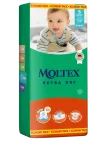 MOLTEX Extra Dry Junior, 52 m&auml;hkmed &ndash; kuivus kuni 12 tundi