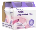 NUTRICIA Fortini Compact Multi Fibre maasika maitsega &ndash; 125 ml jook, pakendis 4 tk.