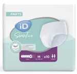 iD Sensitive Pants Maxi M p&uuml;ksm&auml;hkmed uriini- ja fekaalipidamatuse korral (80&ndash;130 cm), 10 tk.