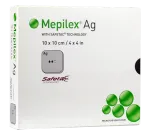 MEPILEX Ag 10x10 cm haavaside, 5 tk.