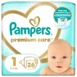 Pampers Premium Care m&auml;hkmed 26 tk, 2-5 kg