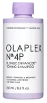 OLAPLEX Nr. 4P Blonde Enhancer tonējo&scaron;ais &scaron;ampūns matu spilgtumam, 250 ml