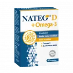 NATEO Omega-3 SV4000 D3 Plus, 60 kapsulu iepakojums