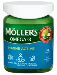 MOLLERS Omega-3 magneesiumiga - Active kapslid, 90 tk.
