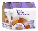NUTRICIA Fortini Compact Multi Fibre &scaron;okolaadi-karamelli, 4 &times; 125 ml energialaks
