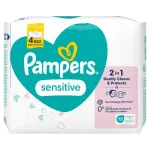 Niisked salvr&auml;tikud PAMPERS Sensitive ilma plastita, 208 tk