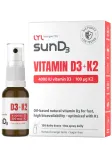D3+K2-vitamiini sprei LYL sunD3 | 100 &micro;g+4000 R&Uuml; (150 annust), 15 ml