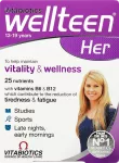 Wellteen Her vitamīnu un vielu tabletes vitalitātei, 30 gab.