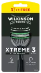 WILKINSON SWORD Xtreme 3 Black &mdash; &uuml;hekordsed raseerijad meestele, 4 tk pakis