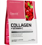 OstroVit Collagen + Vitamin C Pulveris ar Malinu un Citronu Gar&scaron;u un Piparmētrām 400g