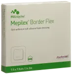 MEPILEX Border Flex elastne side 7,5x7,5 cm (5 tk)