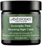 ANTIPODES Avocado Pear Barojo&scaron;s nakts krēms sejai, 60 ml
